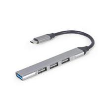 Gembird USB Type-C hub 4-portový USB 3.1 (Gen 1),stříbrný