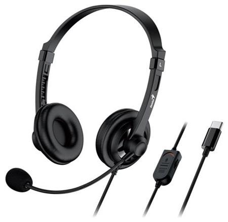 Genius HS-230U, Headset, náhlavní, drátový, s