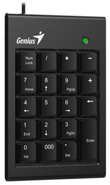 Genius NumPad 100 Klávesnice, numerická, drátová, slim design, USB, černá