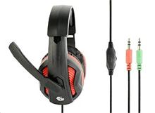 Herní sluchátka s mikrofonem Gembird GHS-03 Gaming, černo-červená