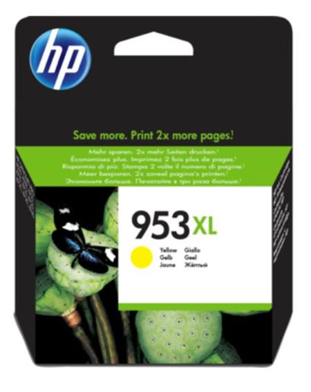 HP 953XL žlutá inkoustová kazeta,