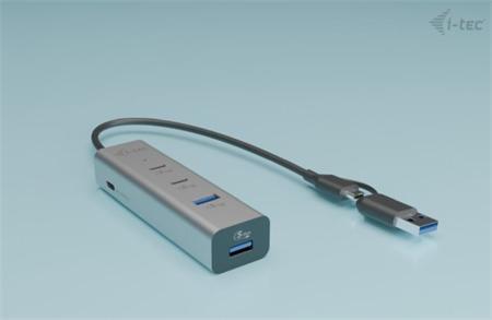 i-tec Universal Charging Metal HUB 2x USB-C + 2x