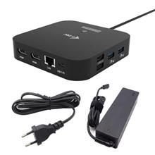 i-tec USB-C Dual HDMI Docking Station with Power Delivery 100W + i-tec Universal Charger 100W