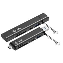 i-tec USB-C/USB-A Dongle SD, TF and 2x USB (1x USB-A, 1x USB-C)