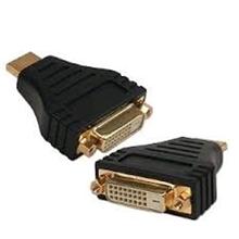 Kabel C-TECH red. HDMI na DVI, M / F, zlacené kontakty, černá