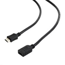 Kabel CABLEXPERT HDMI-HDMI 1,8m, 1.4, M / F stíněný, zlacené kontakty, prodlužovací, černý