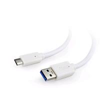 Kabel CABLEXPERT USB 3.0 AM na Type-C kabel (AM/CM), 1,8m, bílý