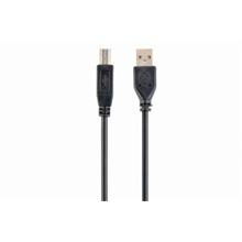 Kabel GEMBIRD USB A-B 1,8m 2.0 HQ Black, zlacené kontakty