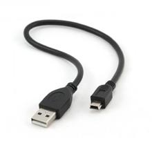 Kabel GEMBIRD USB A-MINI 5PM 2.0 30cm HQ, zlacené