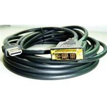 Kabel HDMI-DVI 5m, 1.3, M / M stíněný, zlacené kon