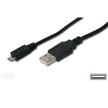 Kabel micro USB 2.0, A-B 0,75m,pro rychlé
