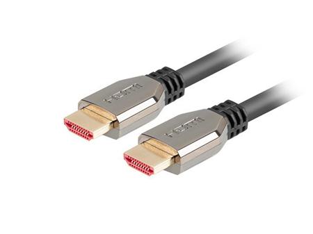 LANBERG HDMI M/M V2.1 kabel 0.5M 8K 60HZ černý