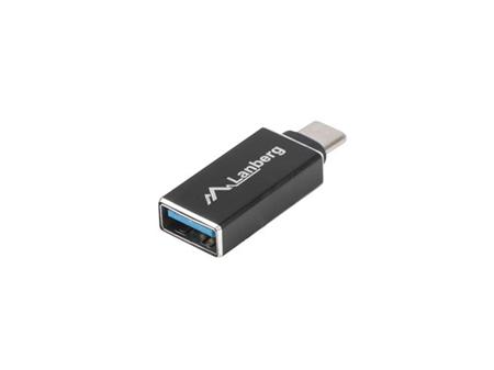 LANBERG USB-C(M) 3.1 na USB-A(F) adaptér černý