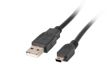 LANBERG USB MINI(M)->USB-A(M) 2.0 CABLE 1.8M GREY