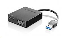 Lenovo kabel rozšiřující adaptér USB 3.0 na VGA / HDMI