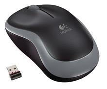 Logitech myš Wireless Mouse M185 Swift Grey, nano, podpora unifying