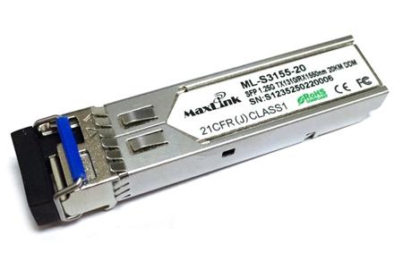MaxLink 1.25G SFP optický modul, WDM, SM, Tx