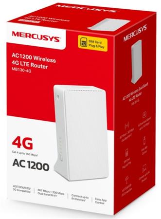 MERCUSYS MB130-4G - Bezdrátový Dvoupásmový AC1200