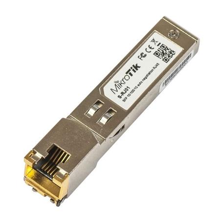 MikroTik SFP 10/100/1000M metalický modul S-RJ01,
