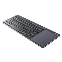 Modecom MC-TPK1 bezdrátová multimediální klávesnice s touchpadem, tenký profil, US layout, USB nano přijímač, černá