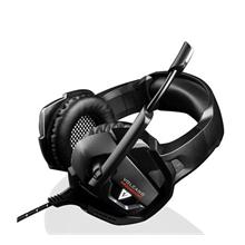 Modecom VOLCANO BOW headset, herní sluchátka s mikrofonem, 2,2m kabel, 3,5mm jack, USB napájení, černá, LED podsvícení