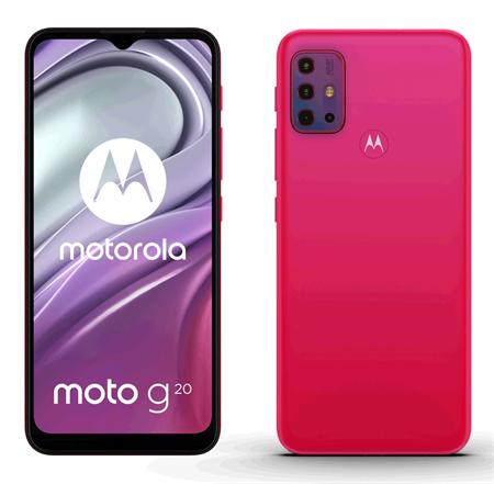 Motorola Moto G20 4+64GB NFC DS GSM tel. Flamingo