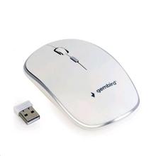 Myš GEMBIRD MUSW-4B-01-W, bílá, bezdrátová, USB