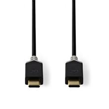 Nedis CCBP60700AT10 - USB 2.0 kabel | Typ-C Zástrčka - Typ-C Zástrčka | 1 m | Antracit
