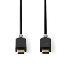 Nedis CCBW60700AT10 - USB 2.0 kabel | Typ-C Zástrčka - Typ-C Zástrčka | 1 m | Antracit