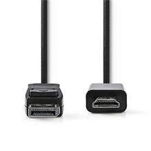 Nedis CCGB37100BK20 - DisplayPort – HDMI Kabel | DisplayPort Zástrčka - HDMI Konektor | 2 m | Černá barva