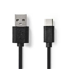 Nedis CCGB60600BK10 - USB 2.0 kabel | Typ-C Zástrčka - A Zástrčka | 1 m | Černá barva