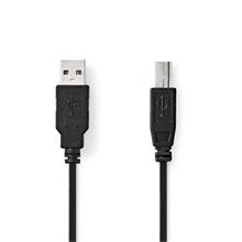 Nedis CCGL60100BK30 - USB 2.0 kabel | USB-A Zástrčka - USB-B Zástrčka | 3 m | Černá