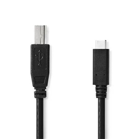 Nedis CCGL60650BK10 - USB 2.0 kabel | USB-C