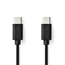 Nedis CCGL60700BK10- USB Kabel | USB 2.0 | USB-C Zástrčka | USB-C Zástrčka | 1.00 m | Černá