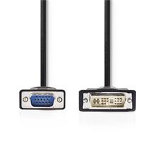 Nedis CCGP32100BK20 - Kabel DVI | DVI-A 12+5-Pin Zástrčka - VGA Zástrčka | 2 m | Černá barva