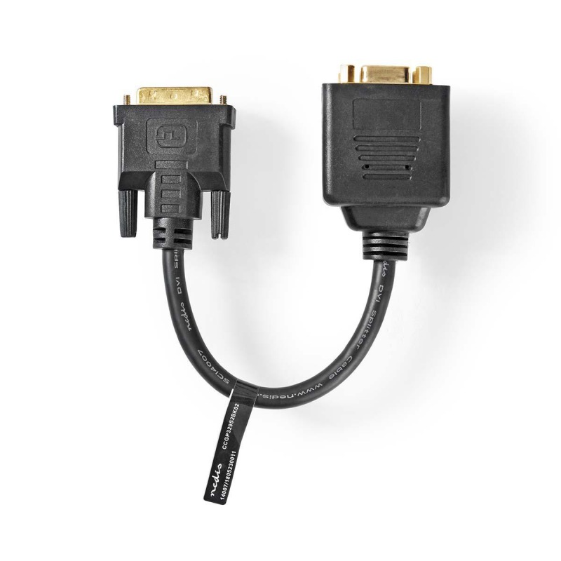 Nedis CCGP32952BK02 - Kabel DVI s Adaptérem |