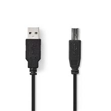 Nedis CCGP60100BK10 - USB 2.0 kabel | A Zástrčka - B Zástrčka | 1 m | Černá barva