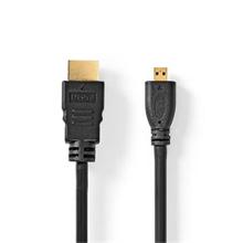 Nedis CVGL34700BK15 - Kabel High Speed HDMI s Ethernetem | Konektor HDMI - Konektor Micro HDMI | 1,5 m | Černá 