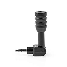 Nedis MICMJ100BK - Kabelový Mikrofon | Mini | Zásuvný | 3.5 mm | Černá barva