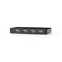 Nedis UHUBU2430BK - Rozbočovač USB | 4 porty | USB 2.0 | Samostatné Napájení