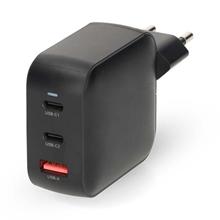 Nedis WGCHA100WBK - Síťová Nabíječka | 100 W | GaN | PD3.0 | Funkce rychlého nabíjení | 3 výstupy | USB-A / 2x USB-C™ |