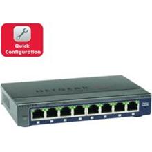 Netgear PLUS SWITCH, 8xGbE (mngt. via PC utility-VLANs, IGMP, Rate Limiting, etc.)