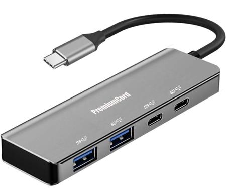 PremiumCord 5G SuperSpeed Hub USB-C na 2x USB 3.2