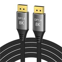 PremiumCord DisplayPort 1.4 přípojný kabel 32,4Gbit/s, rozlišení 8K, kovové a zlacené konektory, 3m