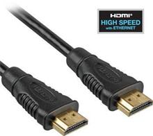 PremiumCord HDMI High Speed + Ethernet kabel, zlacené konektory, 10m