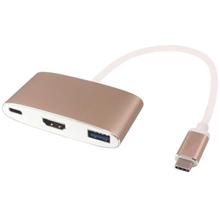 PremiumCord Převodník USB3.1 na HDMI + USB3.0 + PD ( USB Power Delivery )