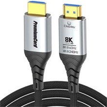 PremiumCord Ultra High Speed HDMI 2.1 optický fiber kabel 8K@60Hz,zlacené 5m