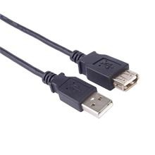 PremiumCord USB 2.0 kabel prodlužovací, A-A, 5m, šedá