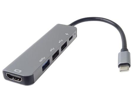 PremiumCord USB-C na HDMI + USB3.0 + 2x USB2.0 +