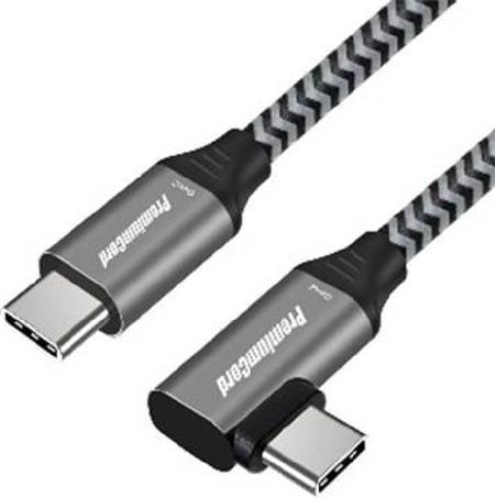 PremiumCord USB-C zahnutý kabel ( USB 3.2 GEN 2,
